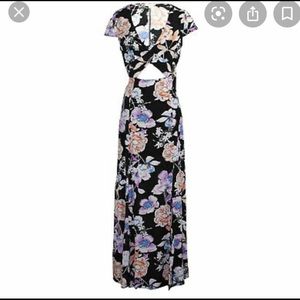 Cotton Candy LA floral Cut Out summer Maxi Dress